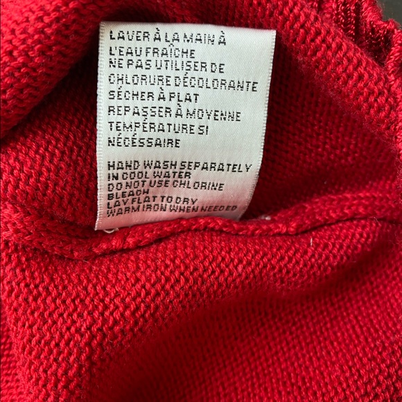 Vintage MOFFI International sweater Red with pretty design - Picture 8 of 8